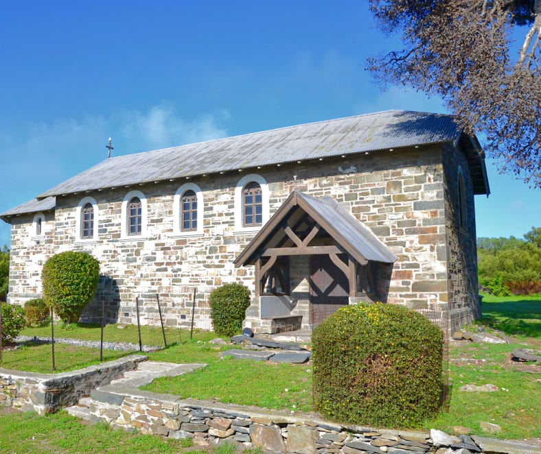 After the male lepers were told they could no longer attend the Anglican Church on the island, they built their own church in 1895.