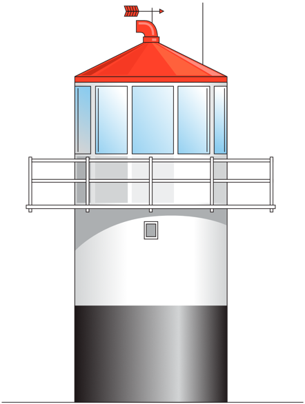 Cape Point (Original) This lighthouse, which was commissioned in 1860, stands 8m high and is a circular prefabricated cast-iron structure. It is located at 262m above sea level. The lighthouse had one flash every 12 seconds, with a 32-nautical-mile range. When the new Cape Point light house was built, the old lighthouse became a watch room and communication monitoring centre.